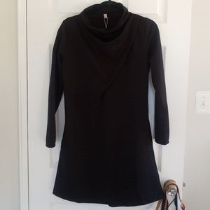 Cutesie Black Cowl Neck Dress
